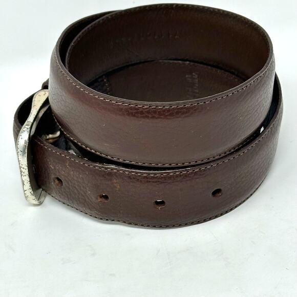 Chaps Ralph Lauren Leather Belt Brown Size 36 - Picture 2 of 6